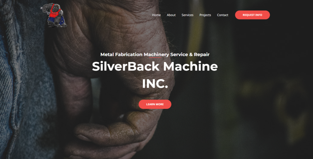 SilverBack Machine website homepage